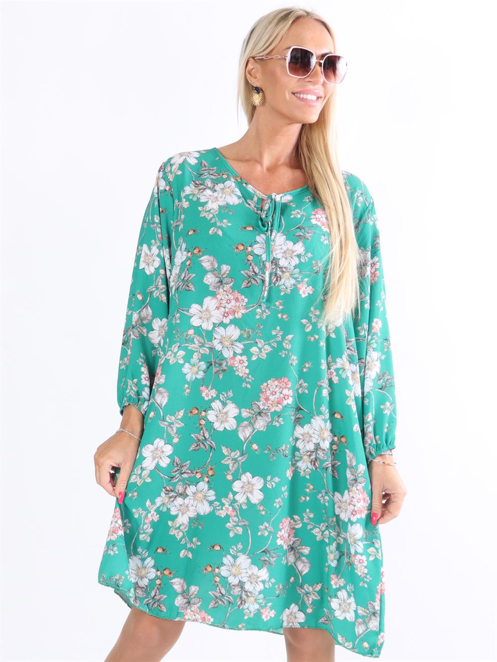 Mika - Kjole med blomsterprint